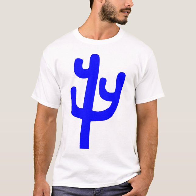 Camiseta Cactus - Azul (Frente)
