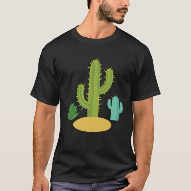 Camiseta Cactus Cacti Succulent Desert Southwest Plant Cute (Frente)