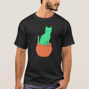 Camiseta Cactus Cacto Gatinho Gato