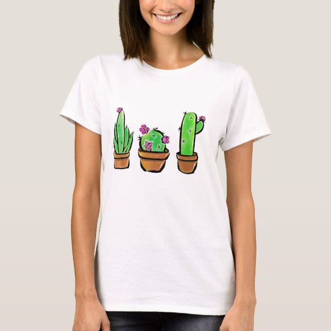 Camiseta Cactus cactos succultos (Frente)