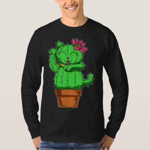 Camiseta Cactus Cat Gardener Garden Cactacea Plano de Sucul