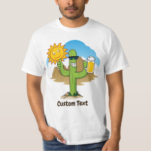 Camiseta Cactus com Cerveja