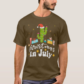 Camiseta Cactus com homens leves e fadas Mulher Natal
