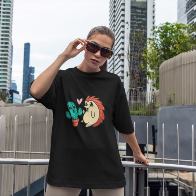 Camiseta Cactus Cute E Ceteiro (Criador carregado)