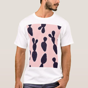Camiseta Cactus Cuteness: Padrões Doces De Pastel