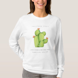 CAMISETA CACTUS DE DESERTO DE ÁGUA VERDE SALVE O PRESENTE D