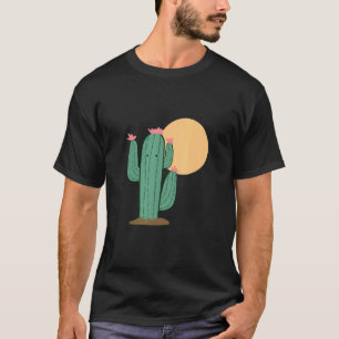 Camiseta Cactus Desert Flower Sunrise Arid Plant