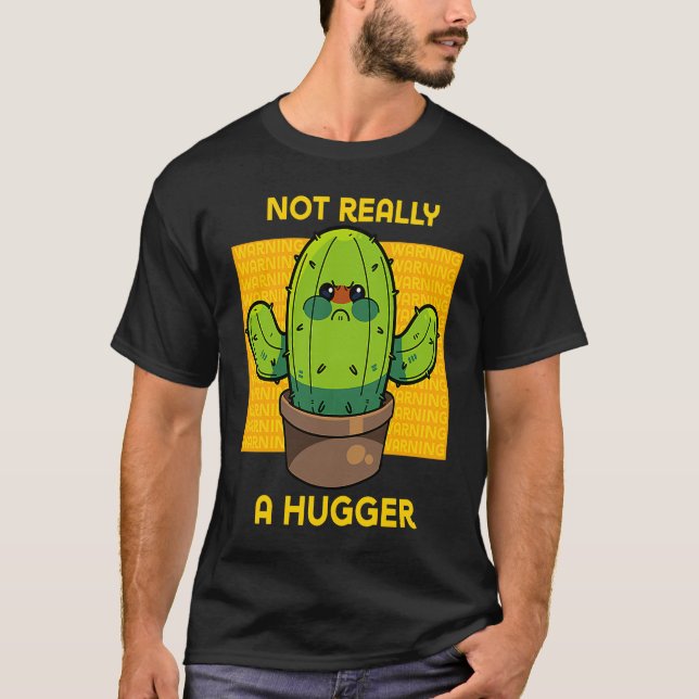 Camiseta Cactus Gelado Não É Um Sa Sarcástico Muito Grande (Frente)