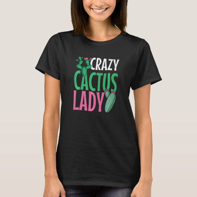Camiseta Cactus Lady Desert Plant Succulents (Frente)