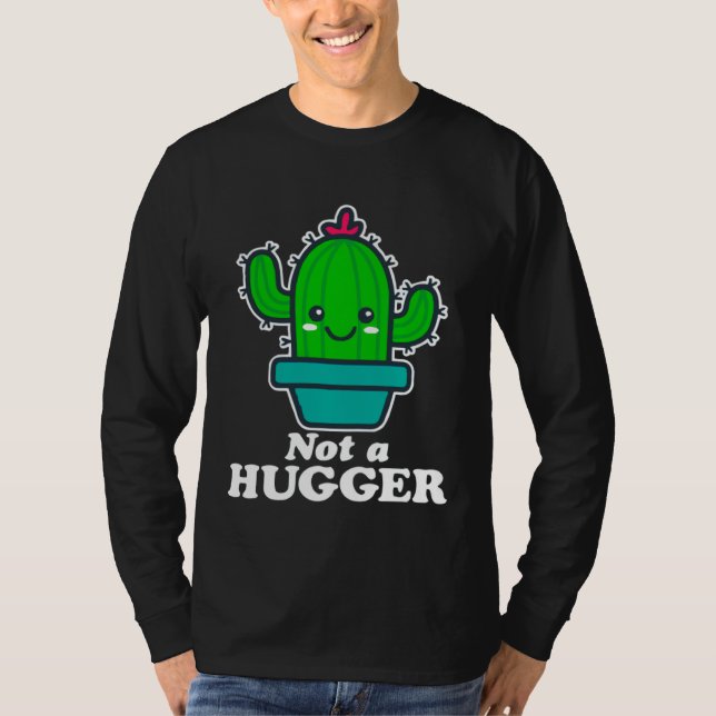 Camiseta Cactus No Hugs today (Frente)