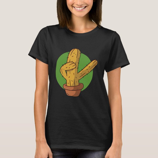 Camiseta cactus plant dab dabbing (Frente)