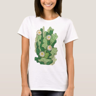 Camiseta Cactus Suculentos Cactos Verde Khaki Olive