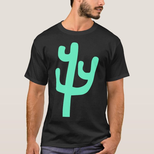 Camiseta Cactus - Turquesa (Frente)