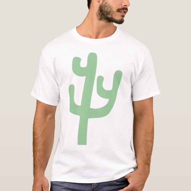 Camiseta Cactus - Verde Esmaecido (Frente)