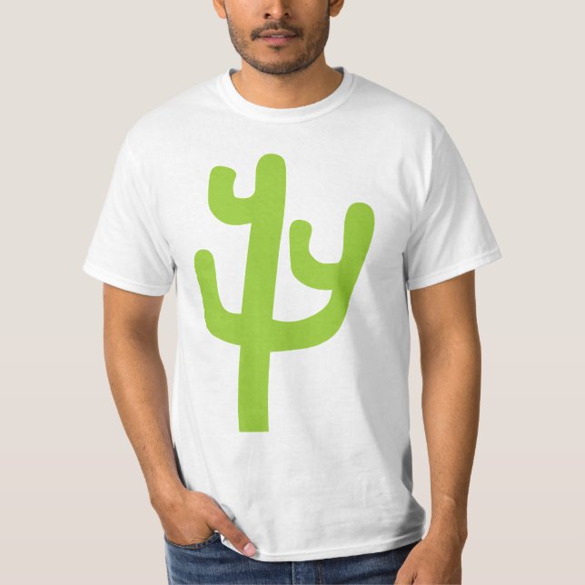 Camiseta Cactus - Verde marciano (Frente)