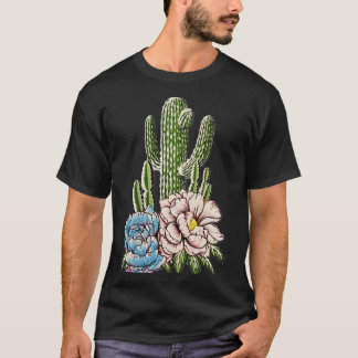 Camiseta Cactus with Flowers