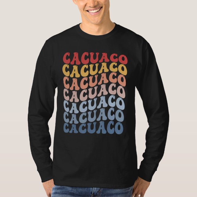 Camiseta Cacuaco City Groovy Retro (Frente)