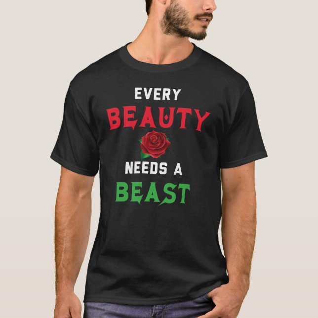 Camiseta Cada Bela Precisa de Uma Besta (Frente)