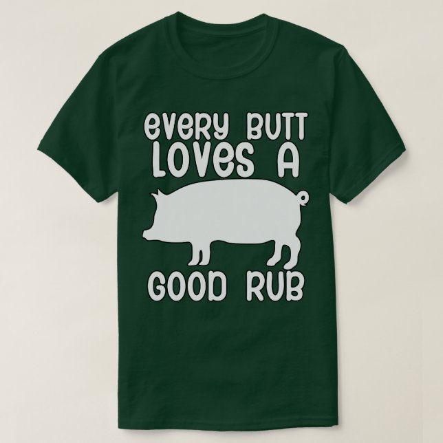 Camiseta Cada bumbum ama um bom esfregão (Frente do Design)