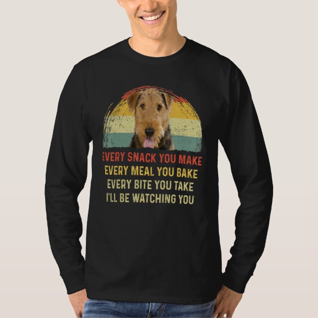 Camiseta Cada Cachorro Que Você Faz Airedale Terrier Cachor (Frente)