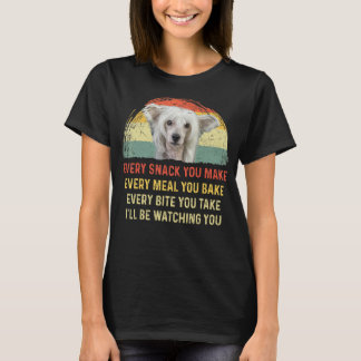 Camiseta Cada Cachorro Que Você Faz Cachorro Chinês Pinto M