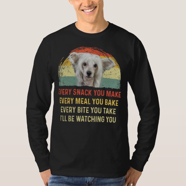 Camiseta Cada Cachorro Que Você Faz Cachorro Chinês Pinto M (Frente)