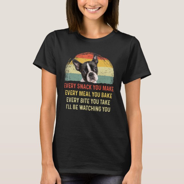 Camiseta Cada Cachorro Que Você Faz De Boston Terrier Cacho (Frente)