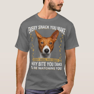 Camiseta Cada Cachorro Que Você Faz Engraçado, Basenji Cach