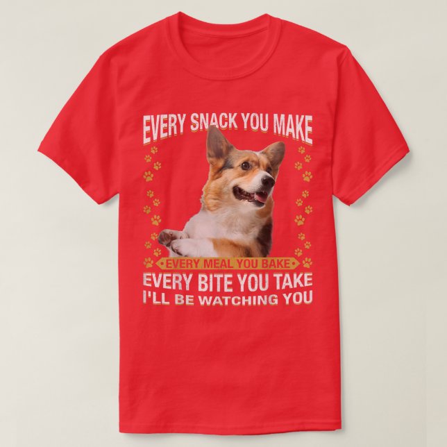 Camiseta Cada Cachorro Que Você Faz Engraçado Cachorro De C (Frente do Design)