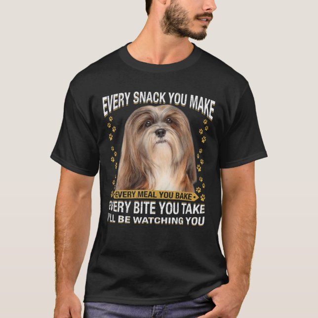 Camiseta Cada Cachorro Que Você Faz Engraçado Lhasa Apso Ca (Frente)