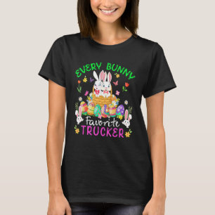 Camiseta Cada Caminhoneiro Favorito Dois Bunnies com Leste