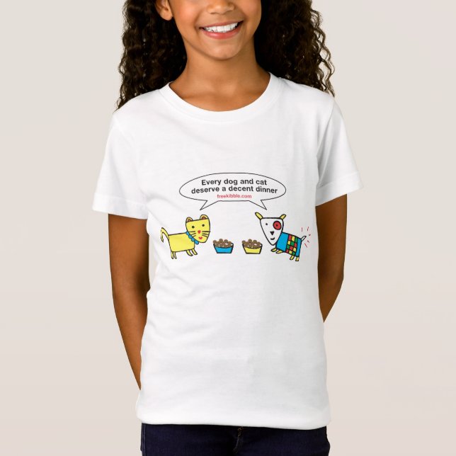 Camiseta "Cada cão e gato" caçoa o T (Frente)
