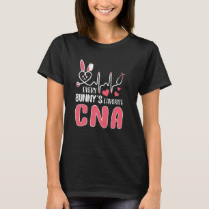 Camiseta Cada coelhinho é uma enfermeira favorita da CNA, d