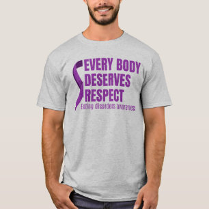 Camiseta Cada Corpo Merece Respeito Pela Doença Alimentares