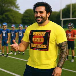 Camiseta Cada Criança Importa Círculo Vermelho