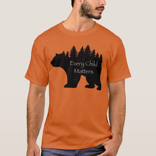Camiseta Cada Criança Importa Design do Urso  (Frente)