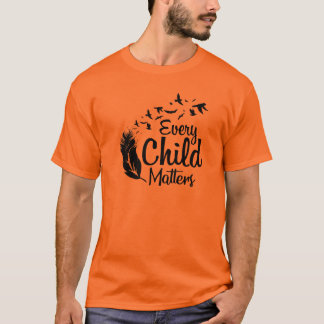 Camiseta Cada criança importa o indígenas laranja dia canad