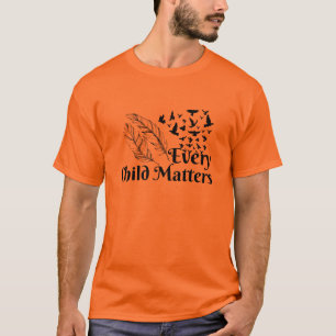 Camiseta Cada criança importa o indígenas laranja dia canad