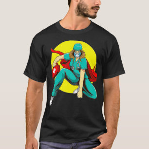 Camiseta Cada enfermeira é um super-herói no presente do ho