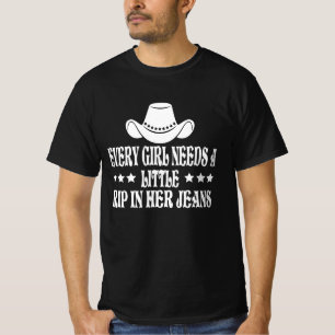 Camiseta Cada Garota Precisa De Um Pouco De Seu Jeans