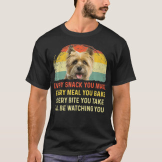 Camiseta Cada lanche que você faz Cairn Terrier Cog Mãe Pai