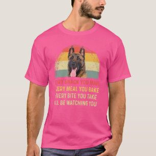 Camiseta Cada Lanche Que Você Faz Mãe de Cachorro Pastor Be
