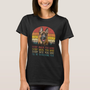 Camiseta Cada Lanche Que Você Faz Pastor Alemão, Mãe de Cac