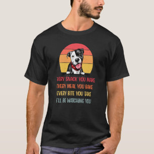 Camiseta Cada Lanche Que Você Faz Pit Bull Cachorro Mãe Pit
