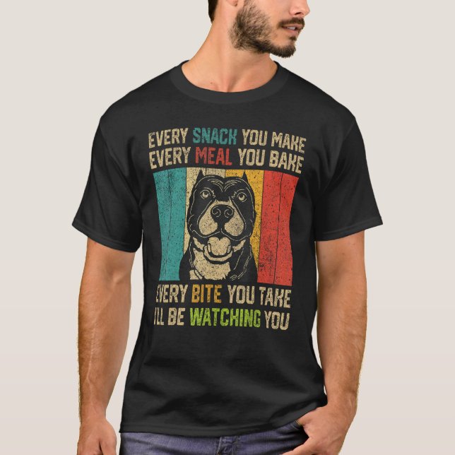Camiseta Cada Lanche Que Você Faz  Pitbull (Frente)