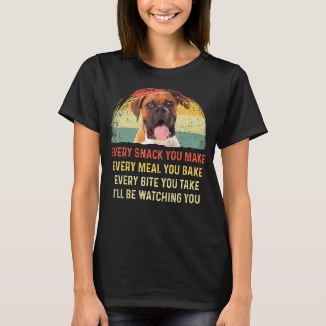Camiseta Cada lanche Você Faz Cachorro Cachorro Cachorro Mã (Frente)