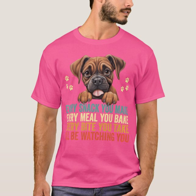 Camiseta Cada lanche Você Faz Um Pai Engraçado De Cachorro  (Frente)