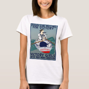Camiseta Cada menina que puxa para a vitória