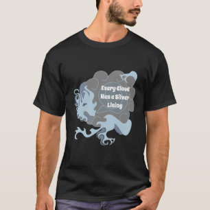 Camiseta Cada nuvem tem um dragão chinês de prata