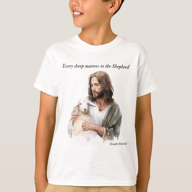 Camiseta Cada ovelha importa para o pastor (Frente)